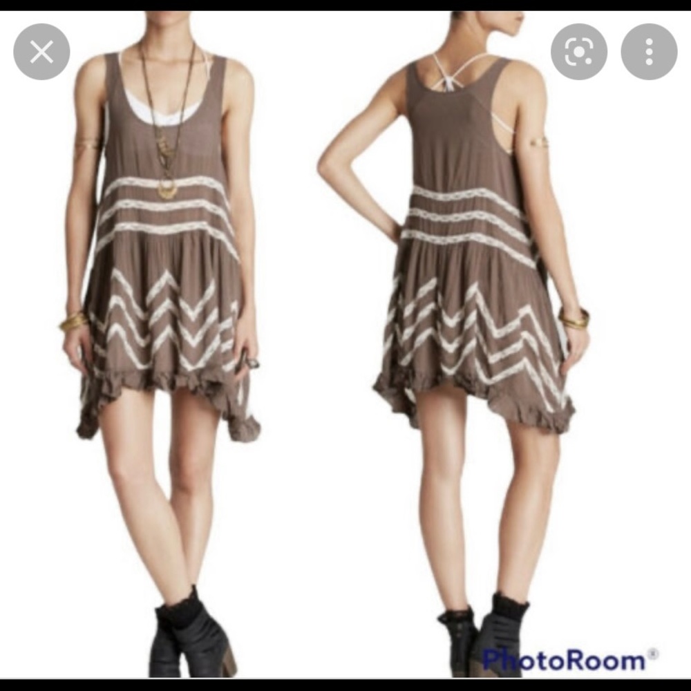 Free people intimately voile lace slip dress